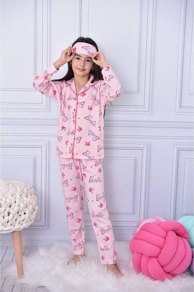 KIPIRIK BABY Girl's Button Patterned Long Sleeve Pijama Suit