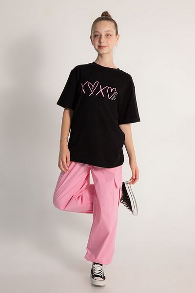 Elabutik M 0450 Girl Parachute Pants 9-14 Years