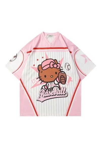 Genel Markalar Pembe Kitty V Yaka Forma