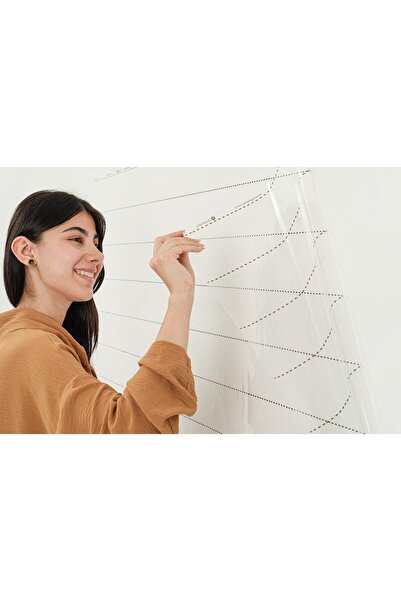TutturX Çizgili Şeffaf Yazı Tahtası 100x100cm