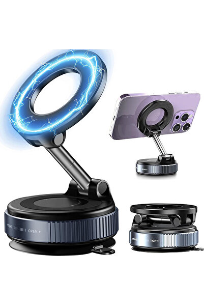 RADOON Yeni Ultra Vakum Vantuzlu Güçlü Manyetik Magsafe Uyumlu 360 Derece Aya...