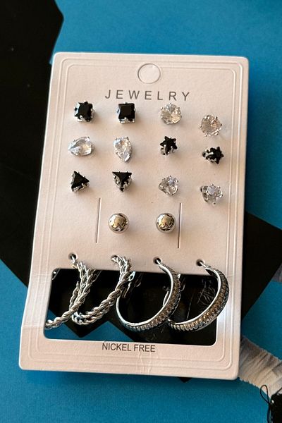 Trendy Butik 18 قطعة من الأقراط المتعددة