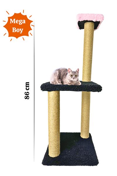 Komano Pontika Plush Textured Soft 3 Layer Mega Size Cat Scratching Board 86 cm Soft Loved Colors