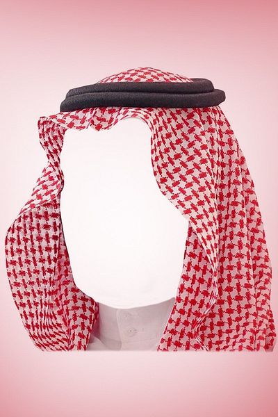 Kaftan Collection Agal and Puchsia Arabian Shawl Circle