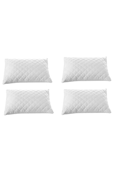 Mira Home 4-Piece Quilted Pillow Protector 100% Cotton 50x70