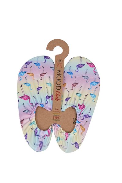 MOOD Club أحذية Rainbow Flamingo Sea وأحذية حمام السباحة متعددة الأغراض مضادة للانزلاق