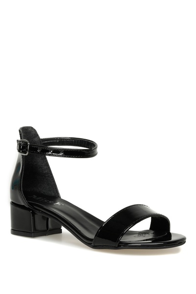 Miss F Ds21079 3fx černé dámské sandály na podpatku