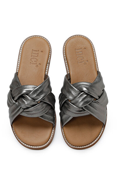 İnci İncı Kady 3Fx Anthracite Women's Flat Slippers