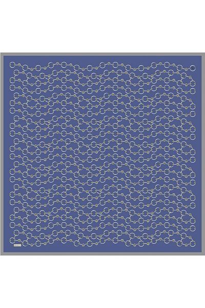 Belli Κασκόλ καθαρό μεταξωτό 4109D02 (Twill Silk) -0531 90 x 90 Μπλε