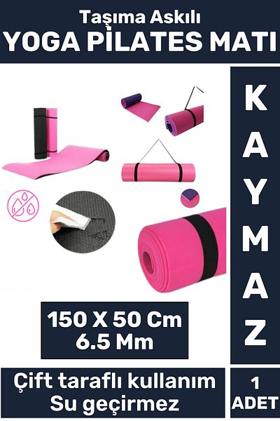 Zenara Custom Made Compact Carry Strap Double Sided Waterproof Camping Sleeping Mat Yoga Pilates Mat 6.5 Mm