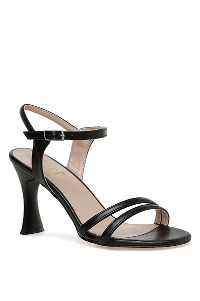 İnci Pearl Serde 3Fx Black Women's Heeled Sandals