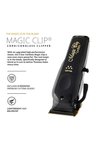 Wahl 8148 Magic Clip Kablosuz Tıraş Makinesi Siyah Titanyum Dlc Kaplamalı Bıçaklar
