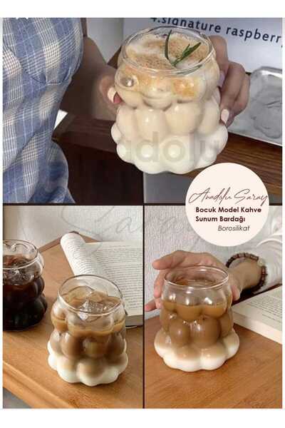 New Life Bead Shape Heat Resistant Borosilicate Grape Glass Coffee and Presen...