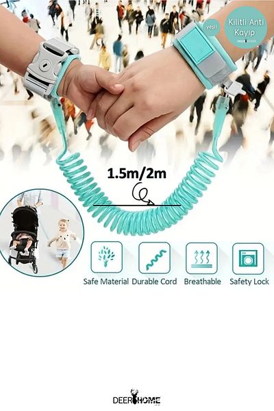 MCA Deerhome Κλειδωμένο Anti Lost Child Anti-Lost Parent, Child Binder, Wristband, Handcuffs Child