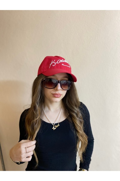 sema aksesuar 23 Απριλίου Special Unisex Κόκκινο καπέλο με γραφή K. Atatürk -...