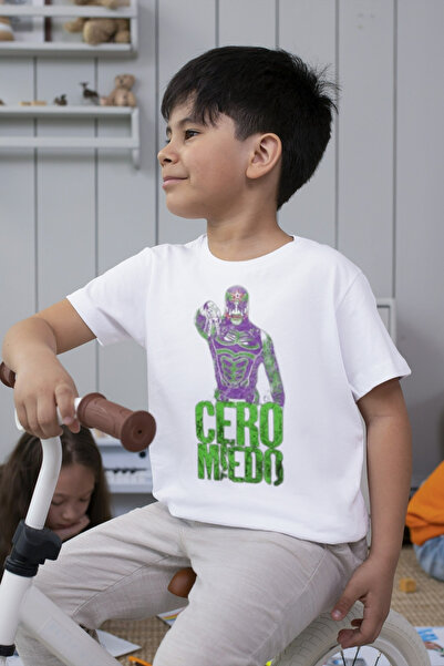 Texclusive Cero Miedo majica, dječja majica, WWE američka rvačka majica, bela