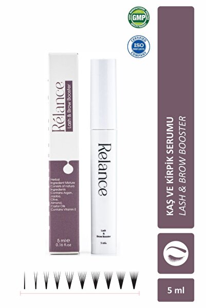 Relance Kaş Kirpik Serumu, Hint Yağı Argan Yağı Ve Zeytinyağı Içerikli Kaş Ki...