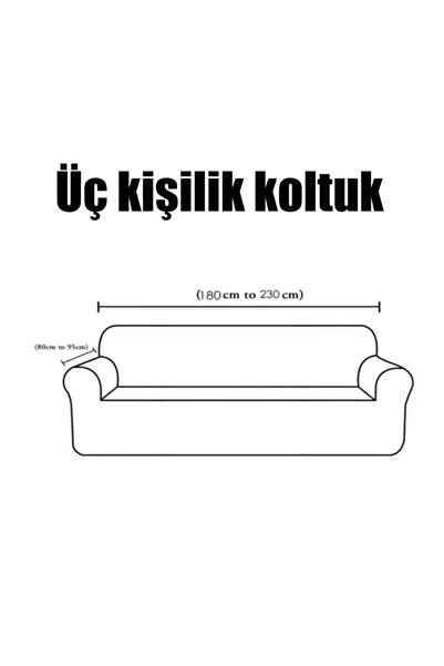 probak - Kadife Lastikli 2Adet 3 Kişilik Koltuk Örtüsü | Kanepe Kılıfı| Çekyat Örtüsü Kılıfı 2'li