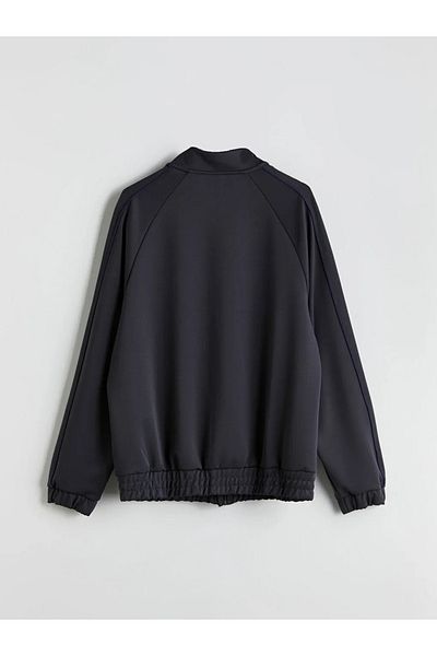 LC Waikiki Xside Active Anthracite Stand Collar Long Sleeve Men's Zipper Sweatshirt