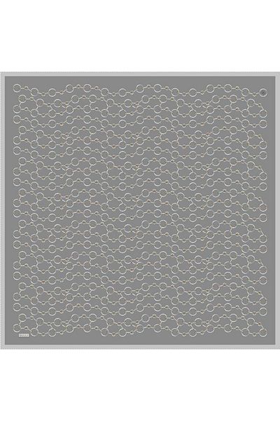 Belli Κασκόλ καθαρό μεταξωτό 4109D02 (Twill Silk) -0531 90 x 90 Γκρι
