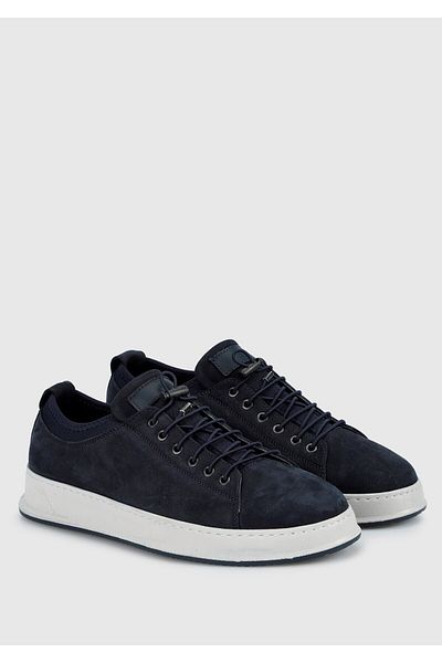 Provoq Leather Men's Shoes - Navy Blue