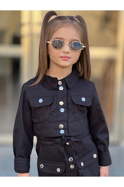 Amur Girl's Linen Suit Skirt and Jacket