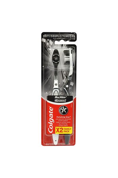 Colgate COLGATE PERIUTA DINTI MAX WHITE CHARCOAL SOFT 2BUC/SET