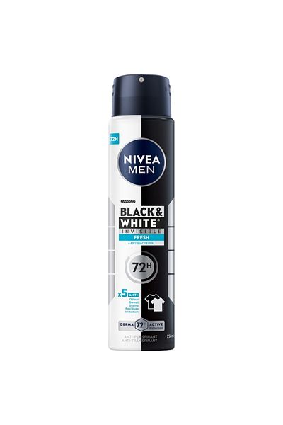 NIVEA ANTIPERSPIRANT DEO 150ML MEN INVISIBLE BLACK/WHITE FRESH