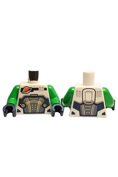 LEGO Green Astronaut Mini Figure Torso (Custom Moc Accessory)