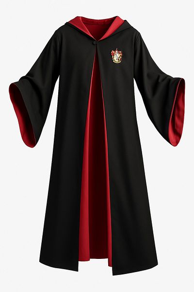 ReilaParty Harry Potter Gryffindor Costume Set - Hooded Cloak, Wand and Glasses |   Party and Cosplay Accessory