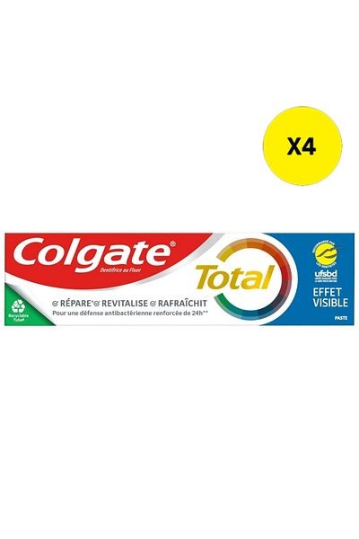 Colgate X4 - COLGATE PASTA DINTI 75ML TOTAL EFFET VISIBLE