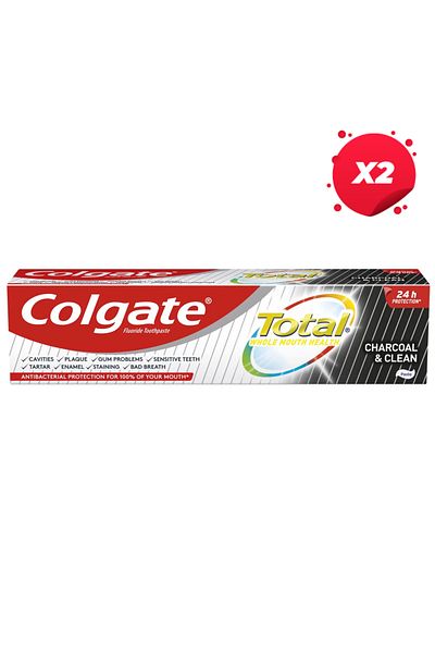 Colgate X2 - COLGATE TOOTHPASTE 75ML TOTAL CHARCOAL CLEAN