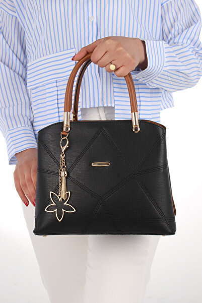 By Hakan Geantă de umăr pentru femei, geantă de umăr și Capsan Black-Tan