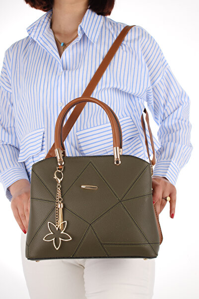 By Hakan Geantă de mână pentru femei JN-047, verde maro, geantă de umăr, geantă de mână și geantă crossbody