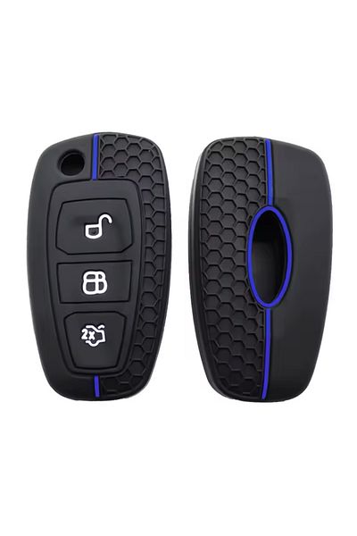 emii auto spare parts Ranger C-Max S-Max Focus Mk3 Galaxy Mondeo Transit Tourneo Key Case Cover Switchblade Model Blue Line