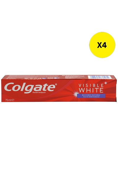 Colgate X4 - COLGATE TOOTHPASTE 75ML VISIBLE WHITE RESTORES