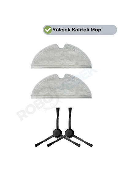 robotyedek Xiaomi Mop 2 Pro 3D - 2 mopuri complete plus 2 perii laterale (cu ...