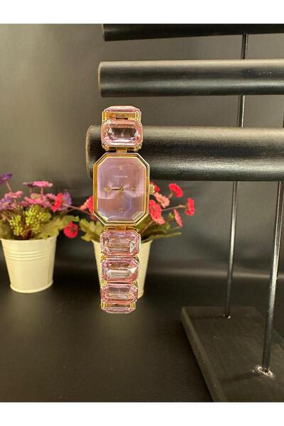 Mutenaura Swrski Model Kristal Saat 316L Paslanmaz Çelik