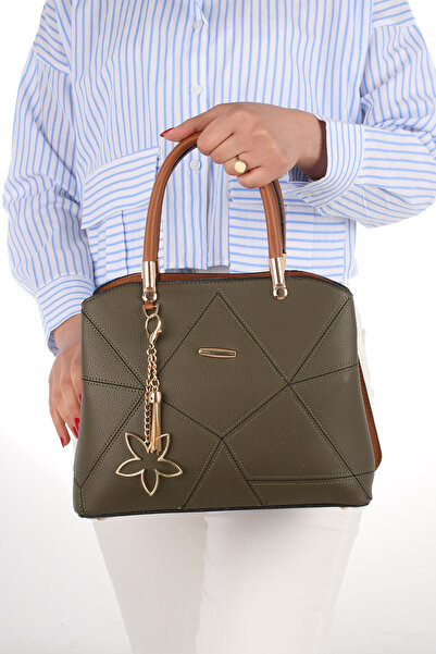 By Hakan Geantă de mână pentru femei JN-047, verde maro, geantă de umăr, geantă de mână și geantă crossbody