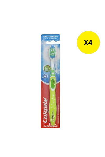Colgate X4 - COLGATE MAX FRESH SOFT TOOTHBRUSH