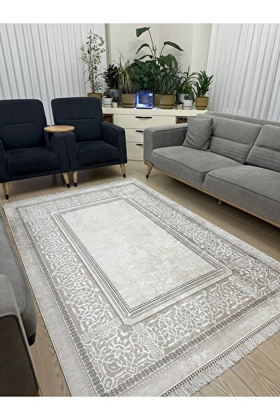 ALLGELSİN Yıkanabilir Kaymaz Taban Salon ve Oturma odası Halısı 4m Dört Metre...