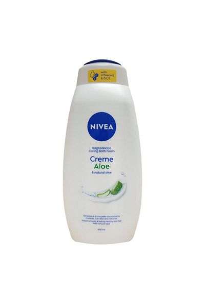 NIVEA FOAMING BATH 650ML ALOE CREAM
