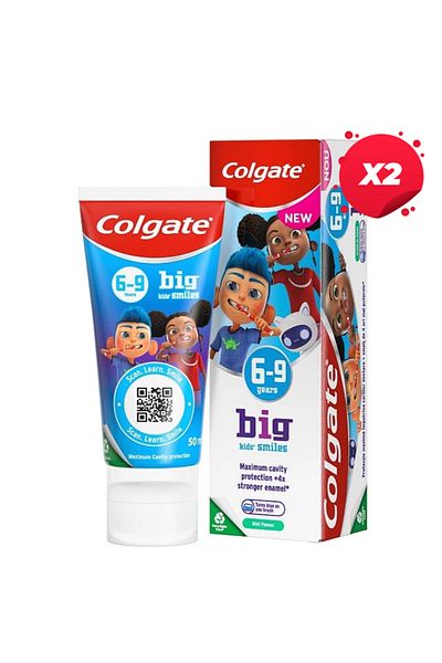 Colgate X2 - COLGATE CHILDREN'S TOOTHPASTE 50ML BIG SMILES 6-9 YEARS