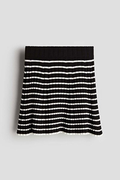 H&M Rib-knit A-line skirt