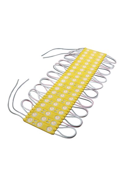 AmberLED 10 Adet Modül Led Mercekli 1.2 Watt 12v - Amber Renk