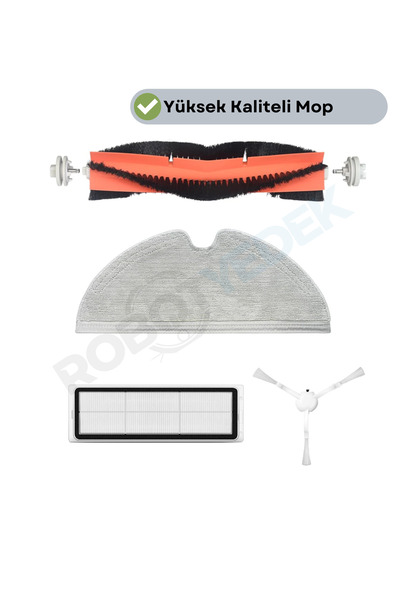 robotyedek Xiaomi Vacuum Mop 2 - Set de înlocuire compatibil cu 4 piese STYTJ...