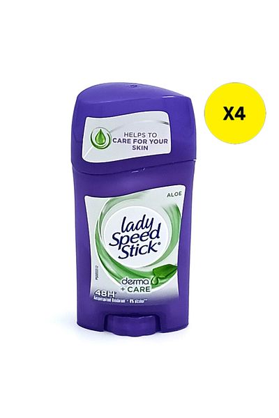 Lady Speed Stick X4 - LADY SPEED STICK ANTIPERSPIRANT STICK 40G DERMA CARE ALOE