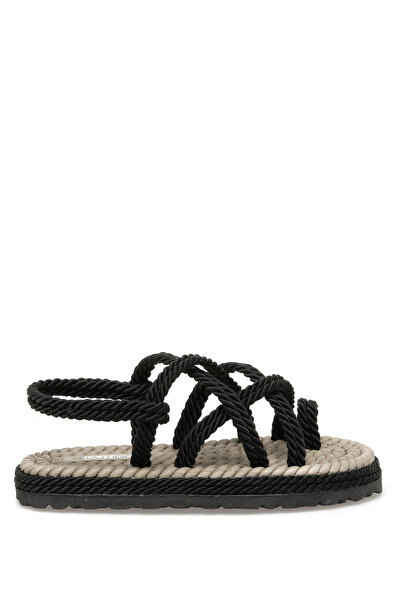 Butigo Orla 3fx Schwarze flache Sandalen für Damen