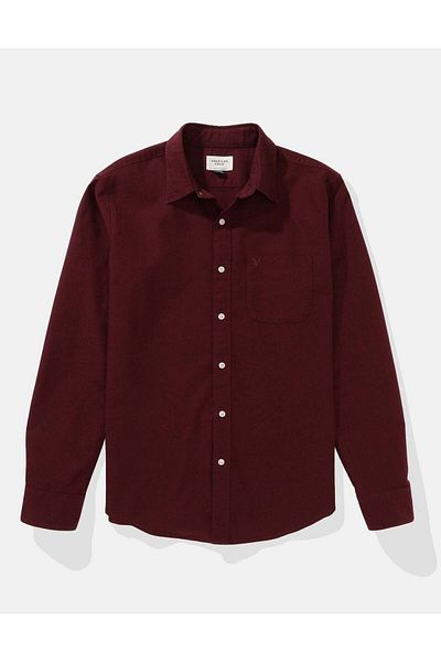 AMERICAN EAGLE Ae Everyday Oxford Button-up Shirt
