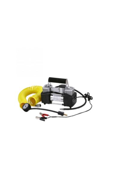 Tools 12 Valve Sump Turbo Tire Inflator with 12V Dual Cylinder Air Compressor